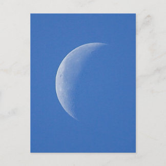 Moon On Blue Sky Postcard