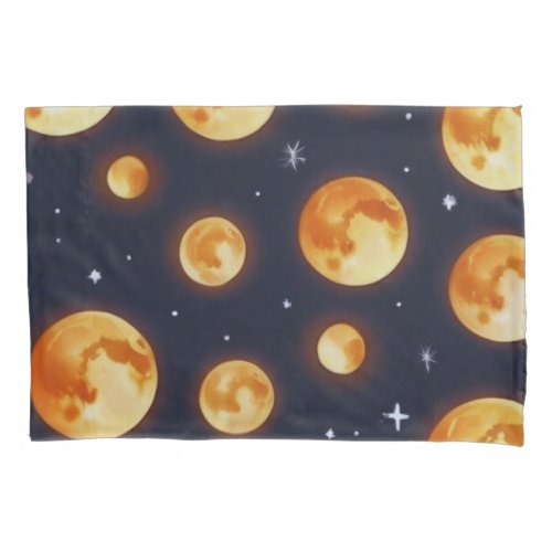 Moon on Fire pattern Pillow Case