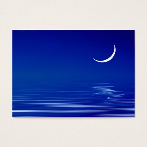 Moon on the water business card template