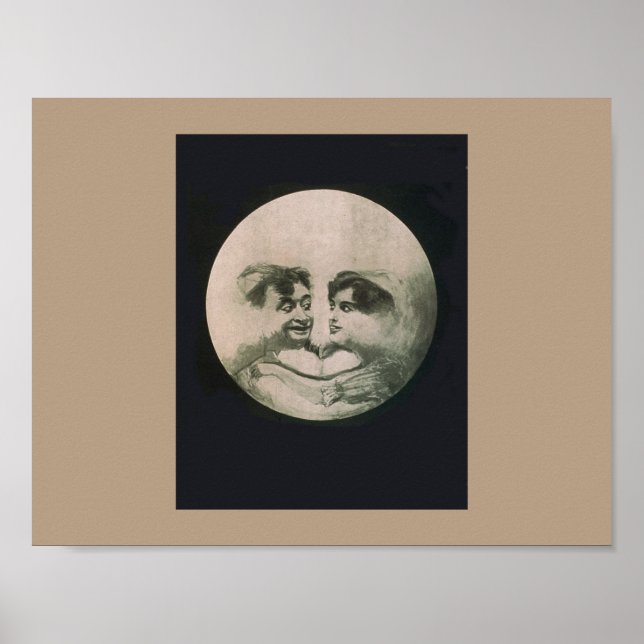 Moon Optical Illusion Poster (Front)