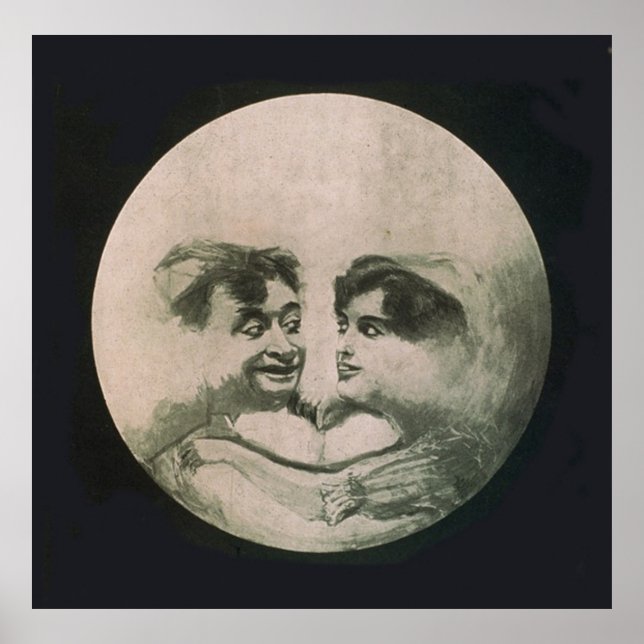 Moon Optical Illusion Poster (Front)