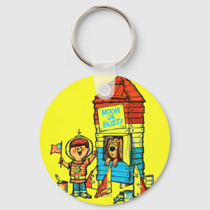 Moon or Bust! Keychain