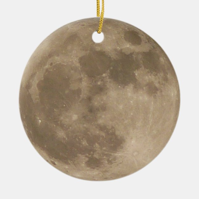 Moon Ornament Full Moon Decoration Personalized (Front)