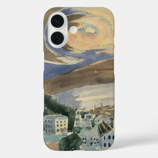 Moon Over Barcelona by Walter Gramatte iPhone 16 Case