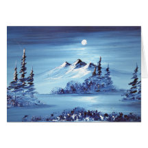 Moon over Blue Mountain