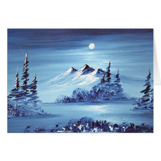 Moon over Blue Mountain Cards (Front Horizontal)