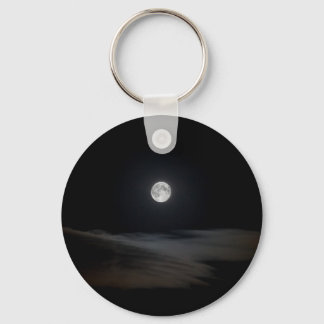 Moon over Clouds Keychain