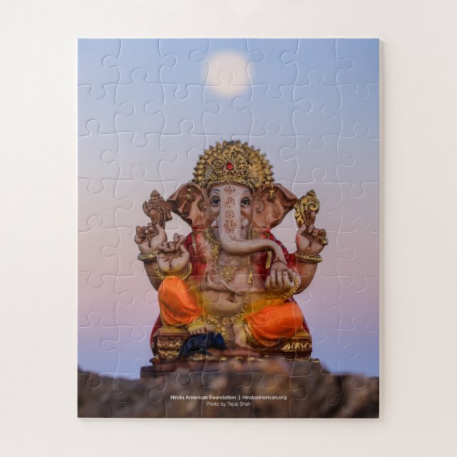 Moon Over Ganeshji, 16x20 Jigsaw Puzzle 2 (Vertical)