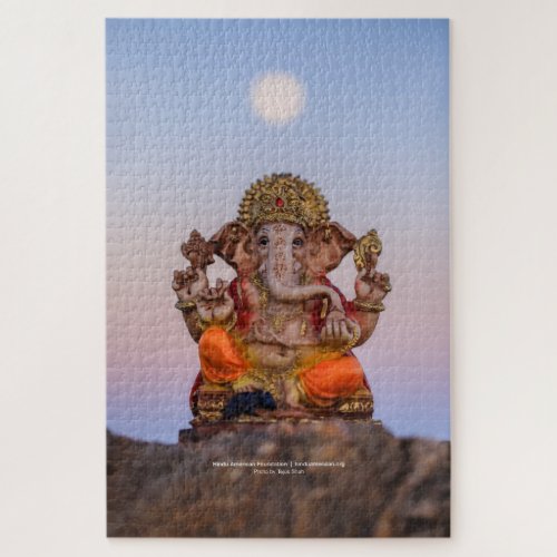 Moon Over Ganeshji 20x30 Jigsaw Puzzle