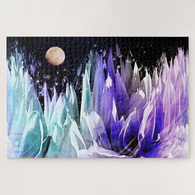 “Moon Over Iceland” Jigsaw Puzzle (Horizontal)