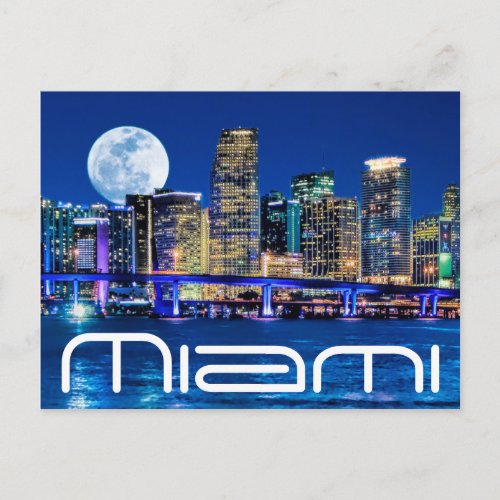 MOON OVER MIAMI POSTCARD