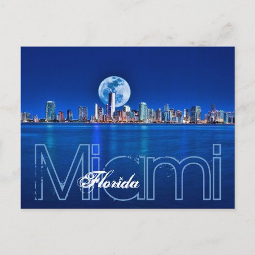 MOON OVER MIAMI POSTCARD