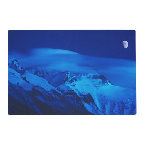 Moon Over Mt Everest Tibet China Placemat