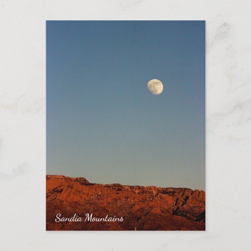 Moon Over Sandias Postcard