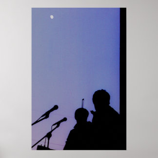 Moon Over St. Paul Poster