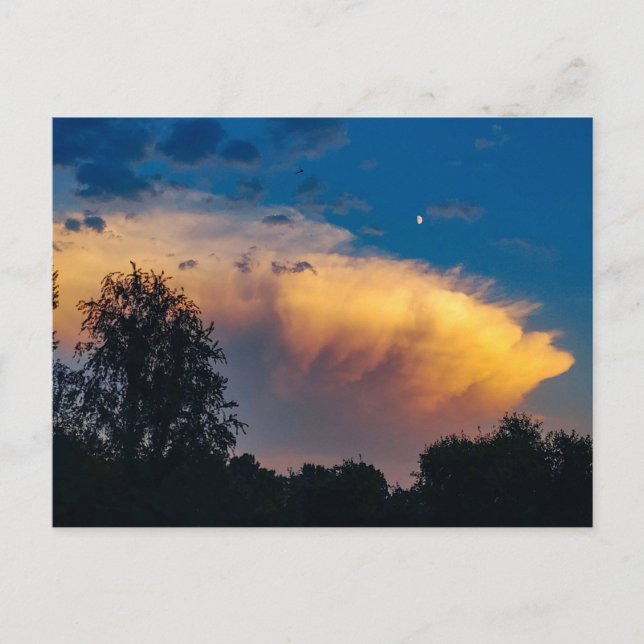 Moon over Storm Cloud Postcard (Front)