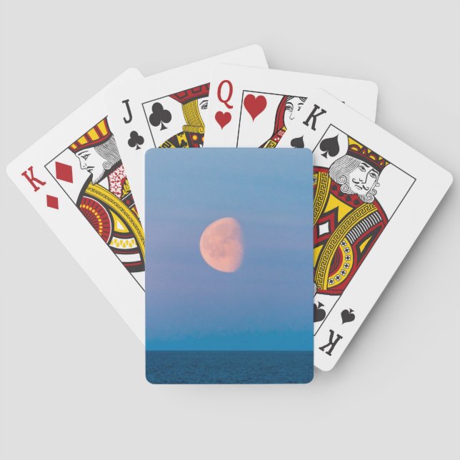 Moon Over the Bering Sea | Russia Far East Poker Cards (Back)
