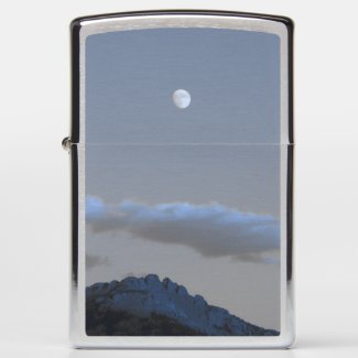 Moon over the Mountains Zippo Lighter