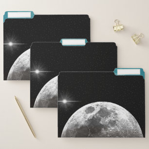 Moon Over the Ocean File Folder