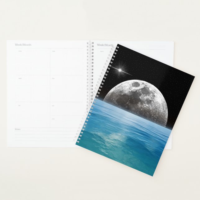 Moon Over the Ocean Planner (Display)