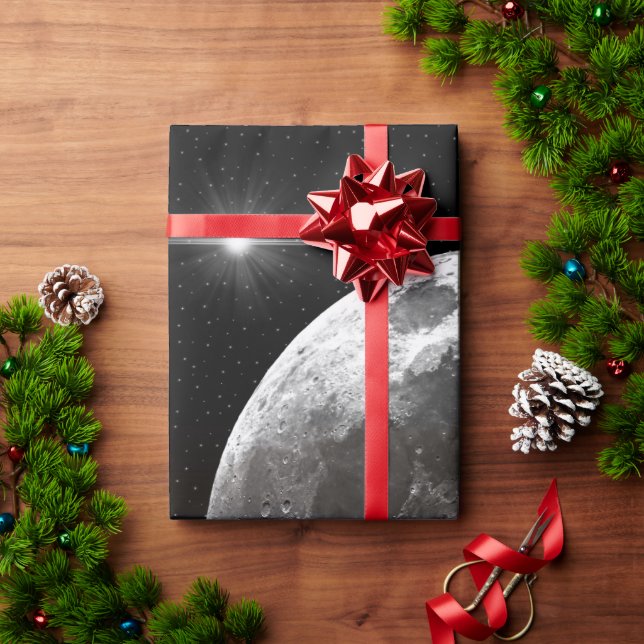 Moon Over the Ocean Wrapping Paper (Holiday Gift)