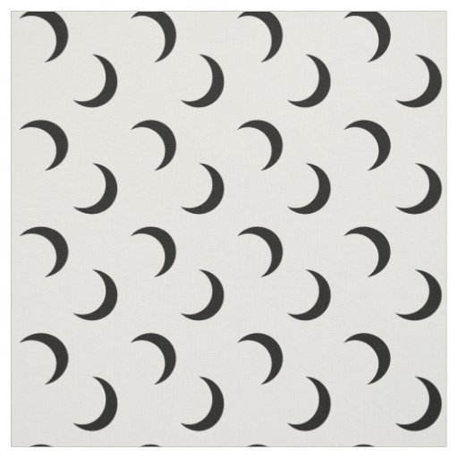 Moon Pattern Elegant Crescent Fabric