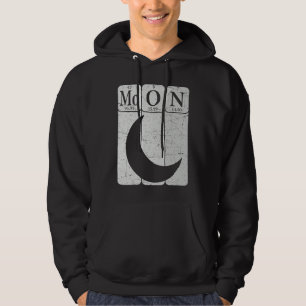 Moon Periodic Table Elements Moon Space Nerd Moon Hoodie