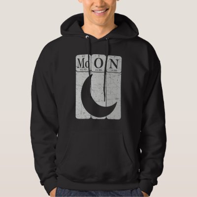 Moon Periodic Table Elements Moon Space Nerd Moon  Hoodie