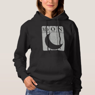 Moon Periodic Table Elements Moon Space Nerd Moon Hoodie