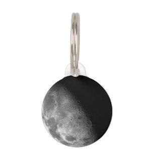 Moon Pet ID Tag