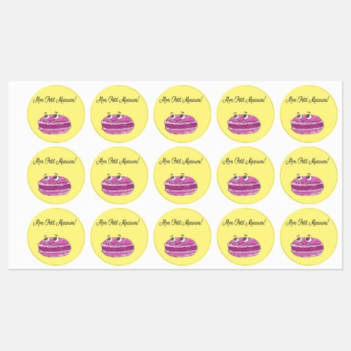 Moon Petit Macaron Labels