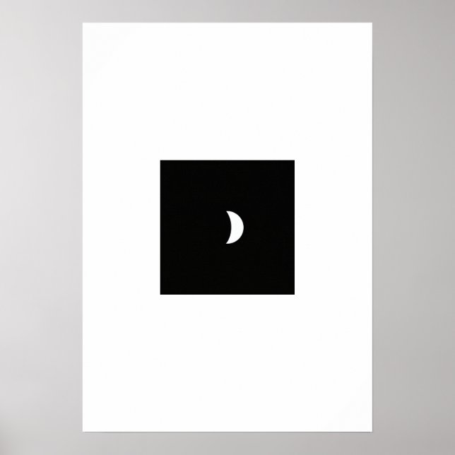 Moon Phase Art Poster (Front)