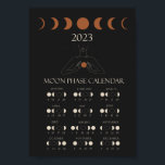 Moon Phase Calendar 2023 Wall Art<br><div class="desc">Beautiful Art makes the perfect Christmas gift for the new year to keep you in check with moon phases all year long! Perfect for that witch in your life.</div>