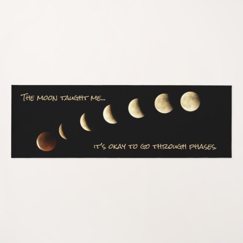 Moon Phase Inspirational Quote Full Moon Astronomy Yoga Mat