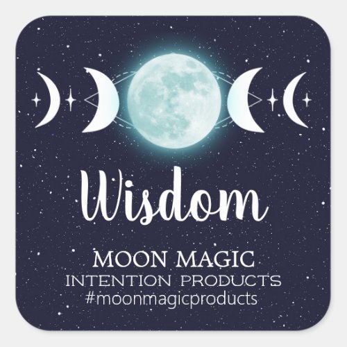 Moon Phase Intention Candle Labels