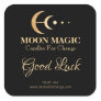 Moon Phase Intention Soy Candles Square Sticker