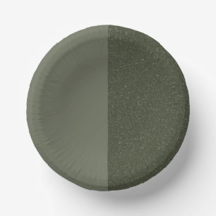 Moon Phase Moss Green Paper Plate – Customizable Paper Bowls