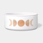 Moon Phase Pet Water Bowl | Pink & White<br><div class="desc">Moon Phase Pet Water Bowl | Pink & White</div>