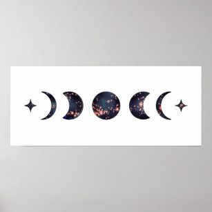 Poster for Sale avec l'œuvre « Calendrier des phases de la lune