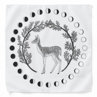 Moon Phase Tarot Cloth Bandana