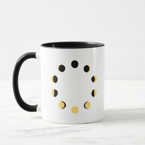 Moon phases and eclipses simple celestial mug