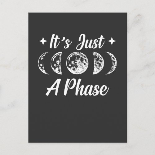 Moon Phases Astronomy Earth Solar System Planet Postcard