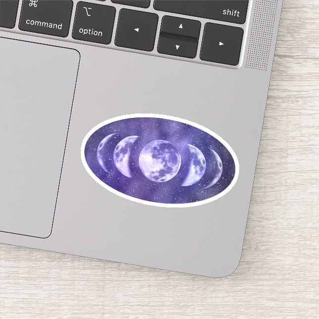 Moon Phases Boho Lunar Sticker (Detail)