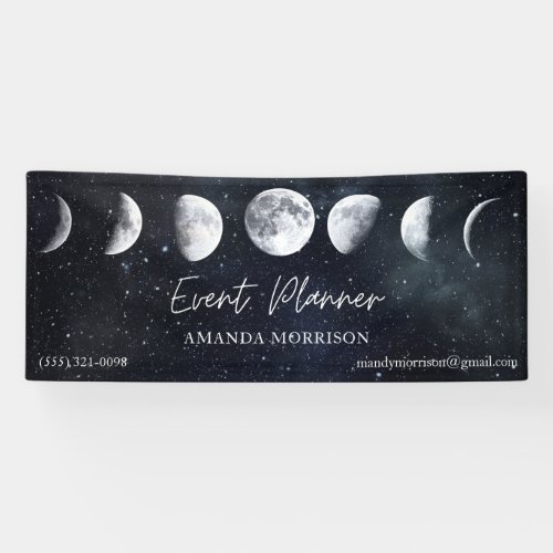 Moon Phases Celestial Event Planner Banner