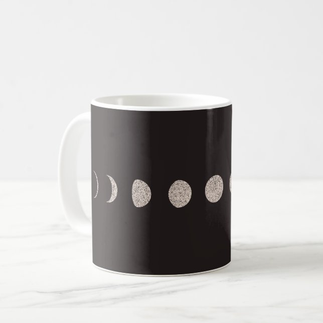 Moon phases coffee mug (Front Left)