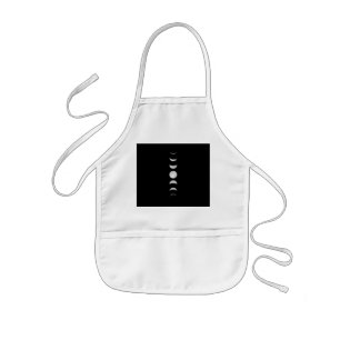 Moon Phases Cool Astronomy Kids' Apron