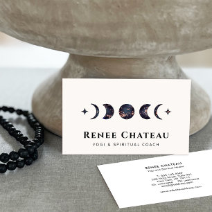 Moon Phases Energy Healer Business Card