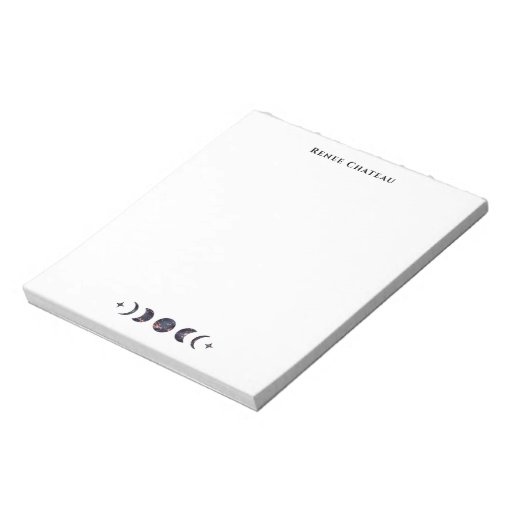 Moon Phases Energy Healer Business Card Notepad | Zazzle
