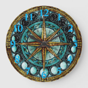 Moon Phases Large Clock