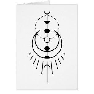 moon phases lunar eclipse cards